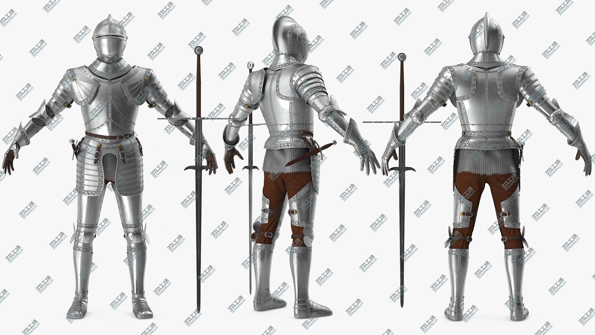 images/goods_img/20210313/3D Polished Medieval Knight Plate Armor T-Pose/1.jpg